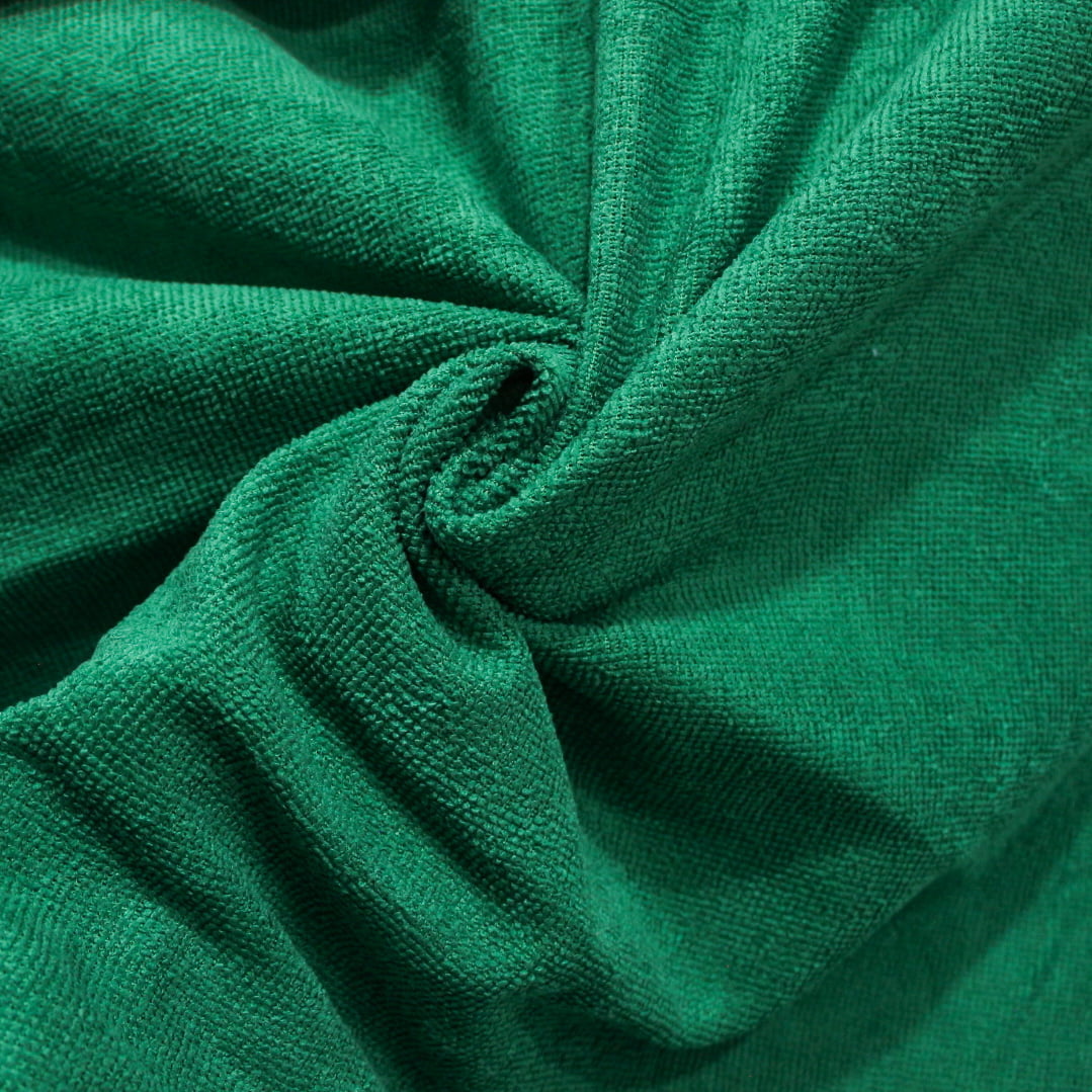 Tecido Atoalhado Felpudo Tinto Verde - Empório dos Tecidos 
