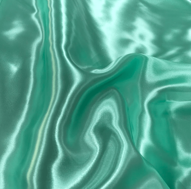 Tecido Cetim Charmousse Verde Água - Empório dos Tecidos 