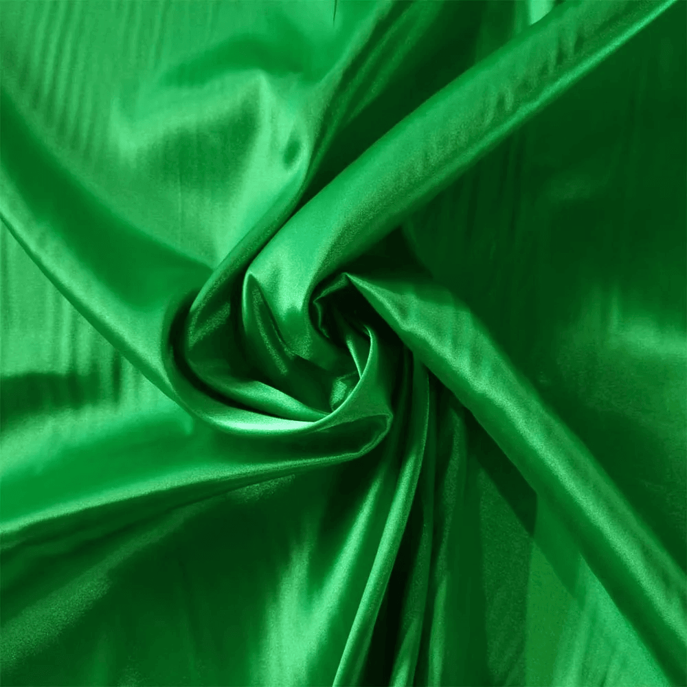 Tecido Cetim Charmousse Verde Bandeira - Empório dos Tecidos 