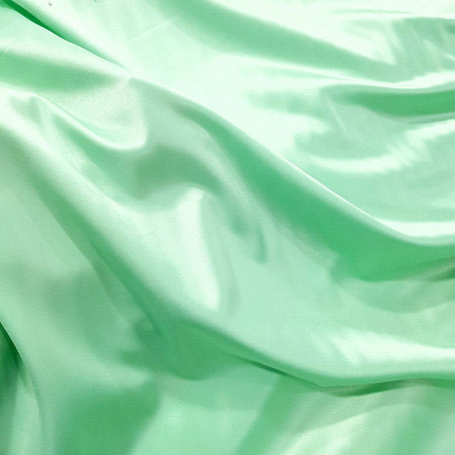 Tecido Cetim com Elastano Verde Menta - Empório dos Tecidos 