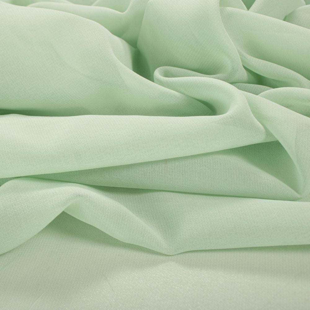 Tecido Crepe Georgete Verde Menta - Empório dos Tecidos 