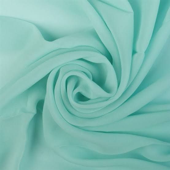 Tecido Crepe Georgete Azul Tiffany - Empório dos Tecidos 