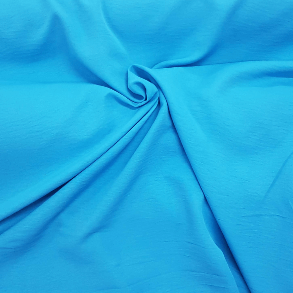 Tecido Crepe Duna Azul Céu - Empório dos Tecidos 