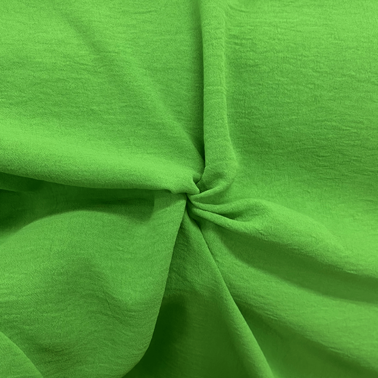Tecido Crepe Duna Verde Neon  - Empório dos Tecidos 