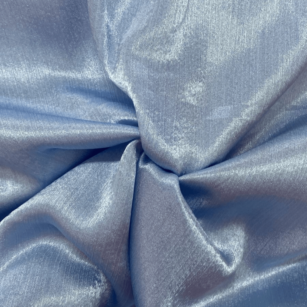 Tecido Crepe Acetinado Azul Serenity - Empório dos Tecidos 