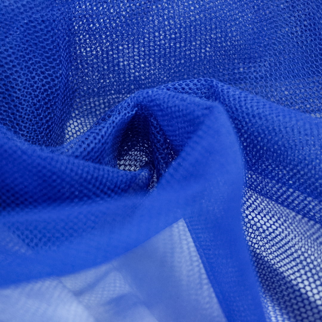Tecido Filó de Armação Azul Royal - Empório dos Tecidos 