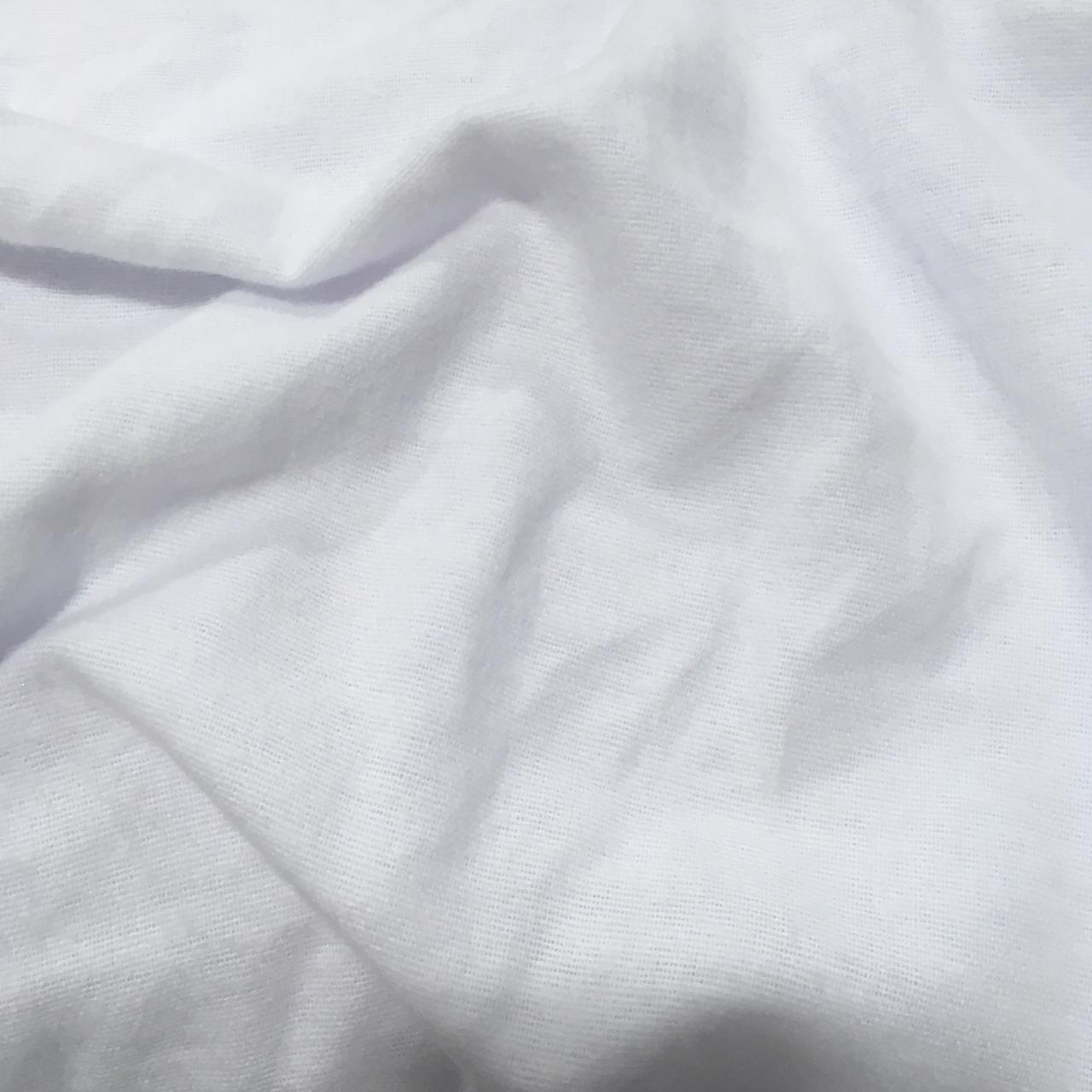 Tecido Flanela Lisa Branca - Empório dos Tecidos 