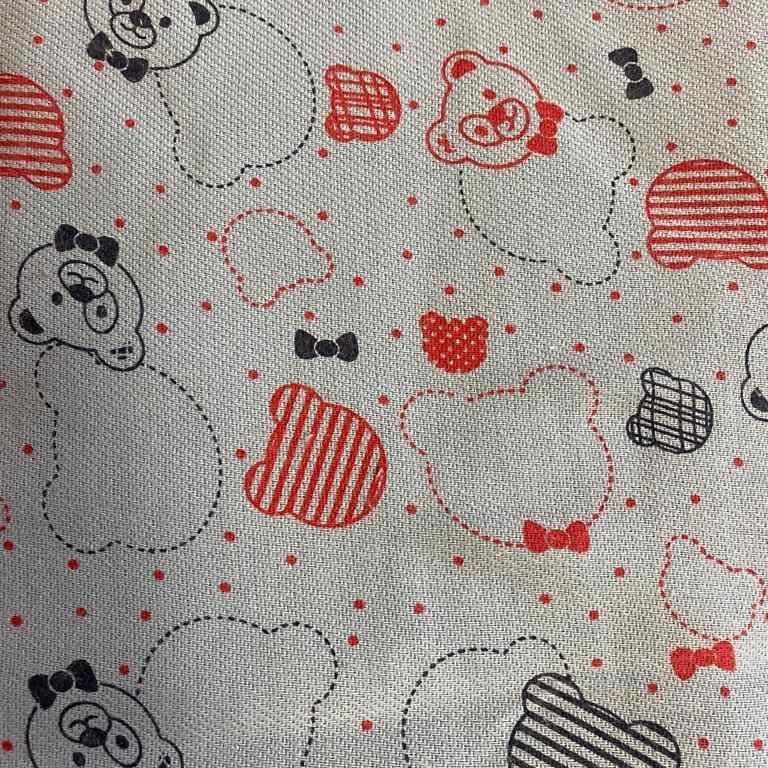 Tecido Flanela Infantil Panda em Pontinhos - Empório dos Tecidos 