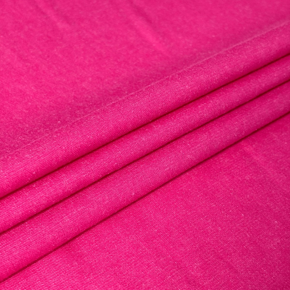 Tecido Mescla Jeans Rosa Pink - Empório dos Tecidos 