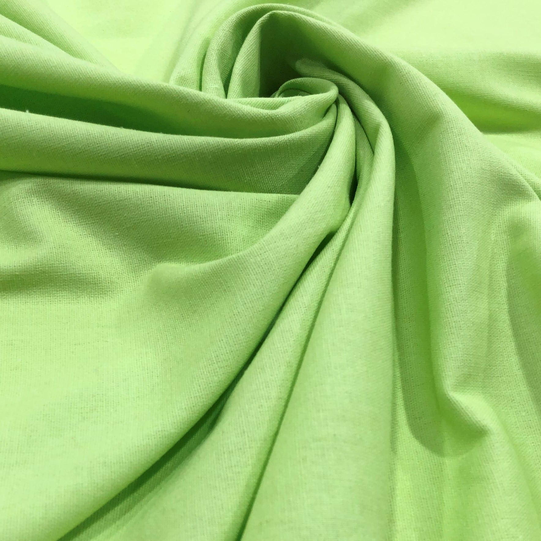 Tecido Linho Misto Verde Lima  - Empório dos Tecidos 