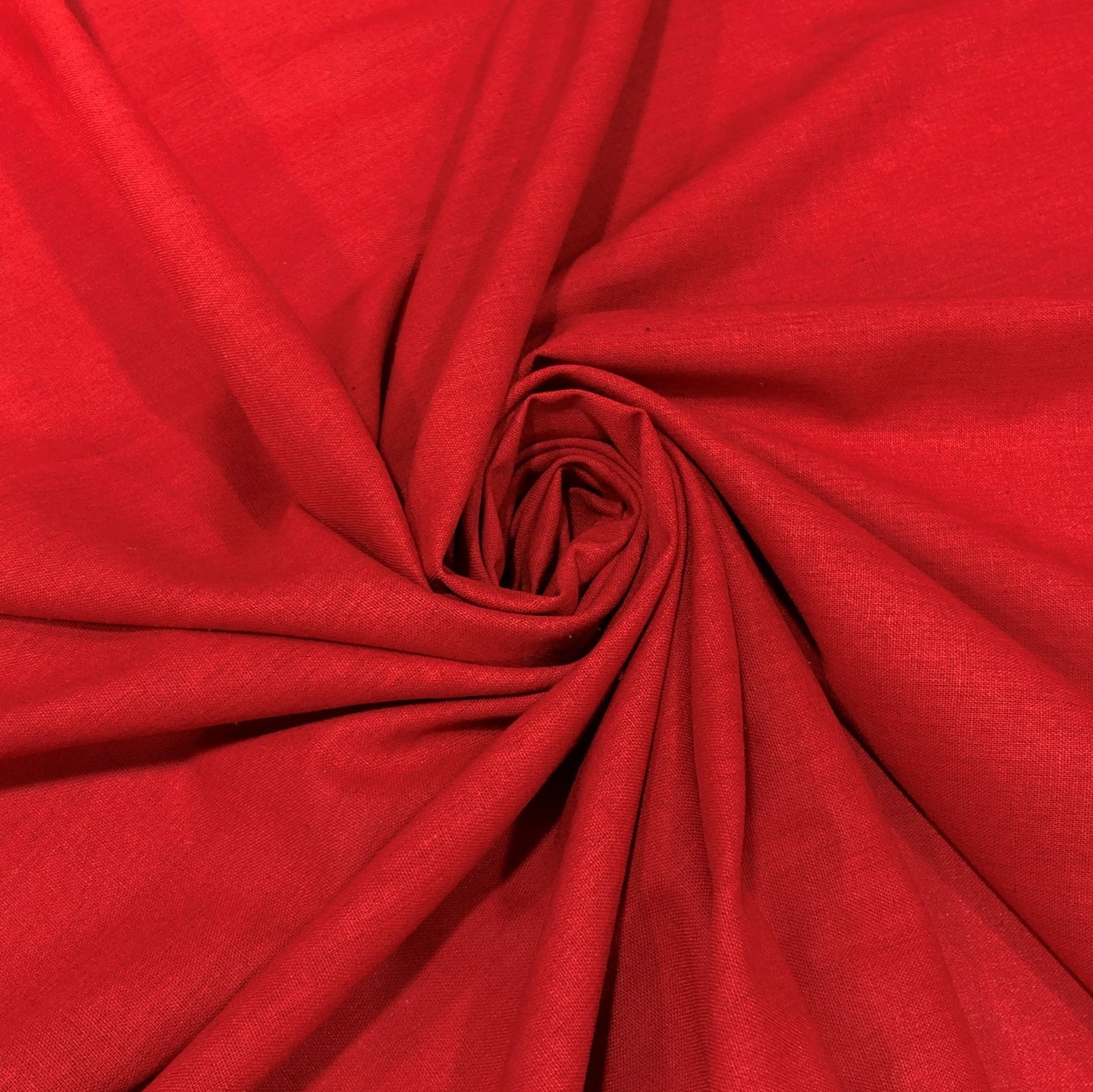 Tecido Linho Misto Vermelho - Empório dos Tecidos 