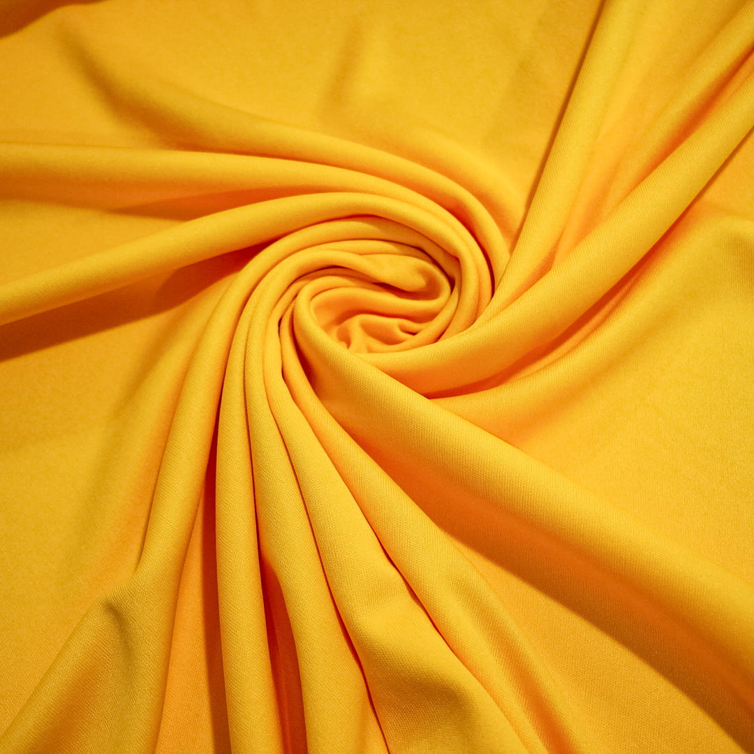 Tecido Malha Helanca Amarelo Vivo - Empório dos Tecidos 