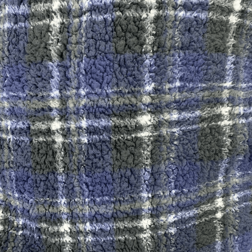 Tecido Tipo Pele Estampada Azul e Preto - Empório dos Tecidos 