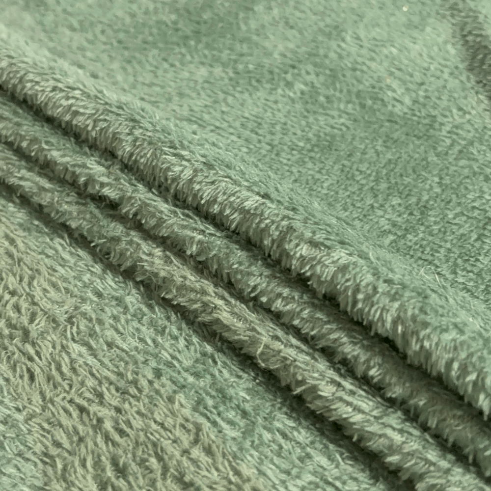 Tecido Manta Fleece Verde Menta - Empório dos Tecidos 