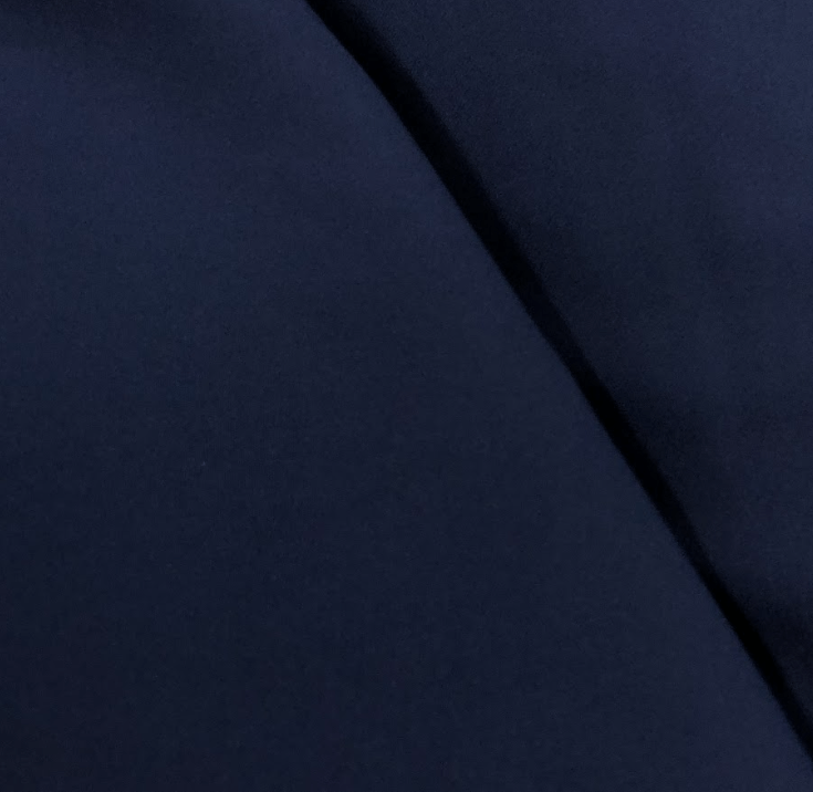 Tecido Crepe New Look Azul Noite  - Empório dos Tecidos 