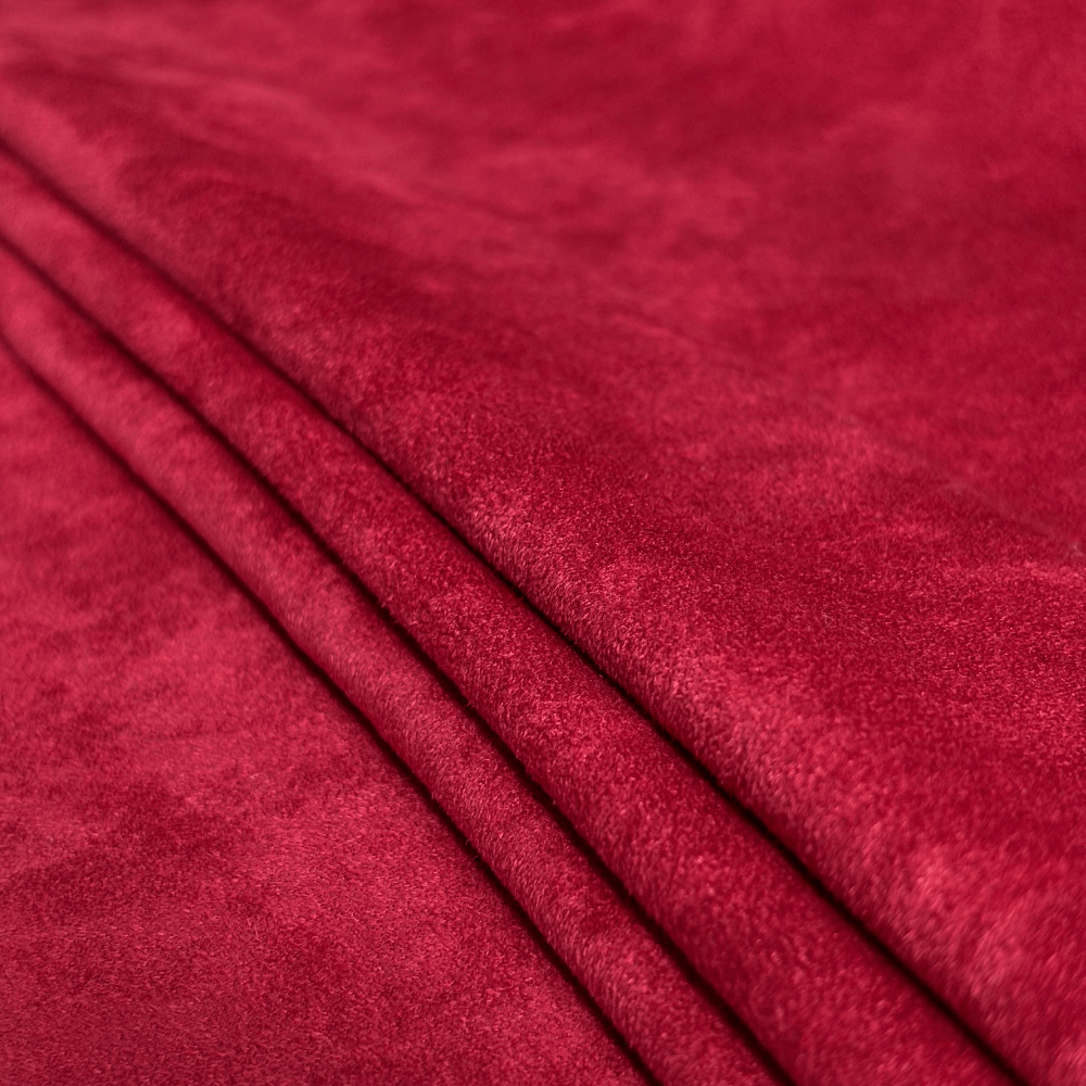 Tecido Suede Light Vermelho Sangue - Empório dos Tecidos 