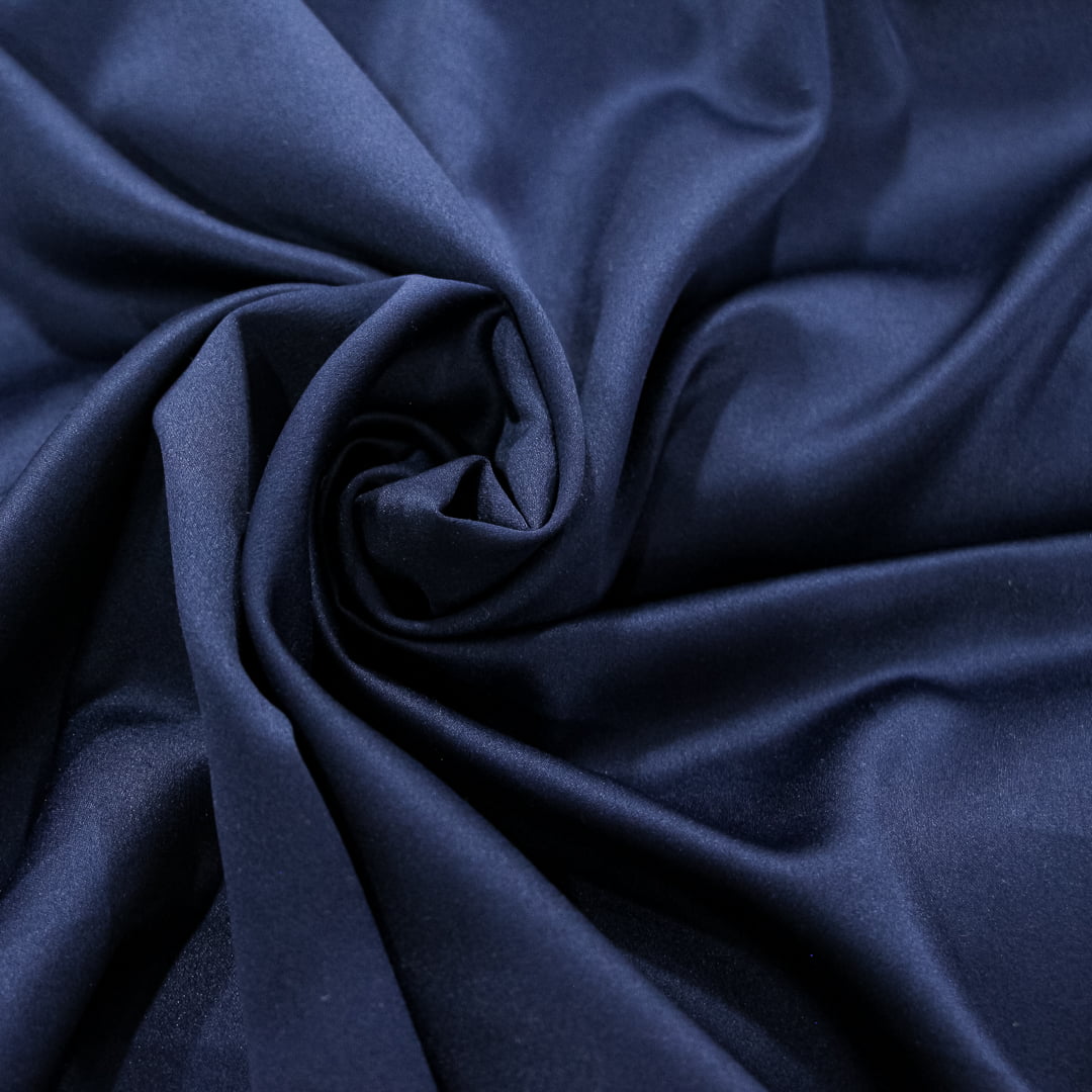 Tecido Crepe Amanda Azul Marinho - Empório dos Tecidos 
