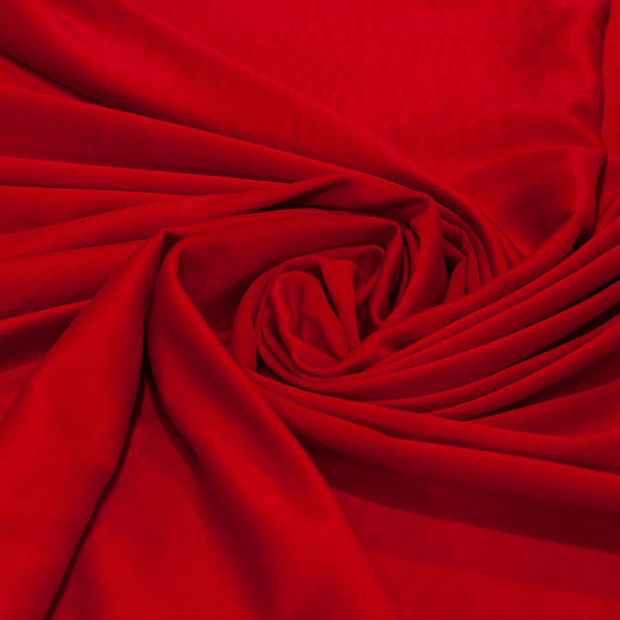 Tecido Crepe Amanda Vermelho Tomate - Empório dos Tecidos 