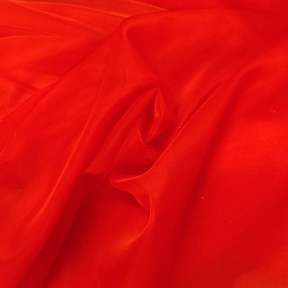 Tecido Voil Vermelho - Empório dos Tecidos 