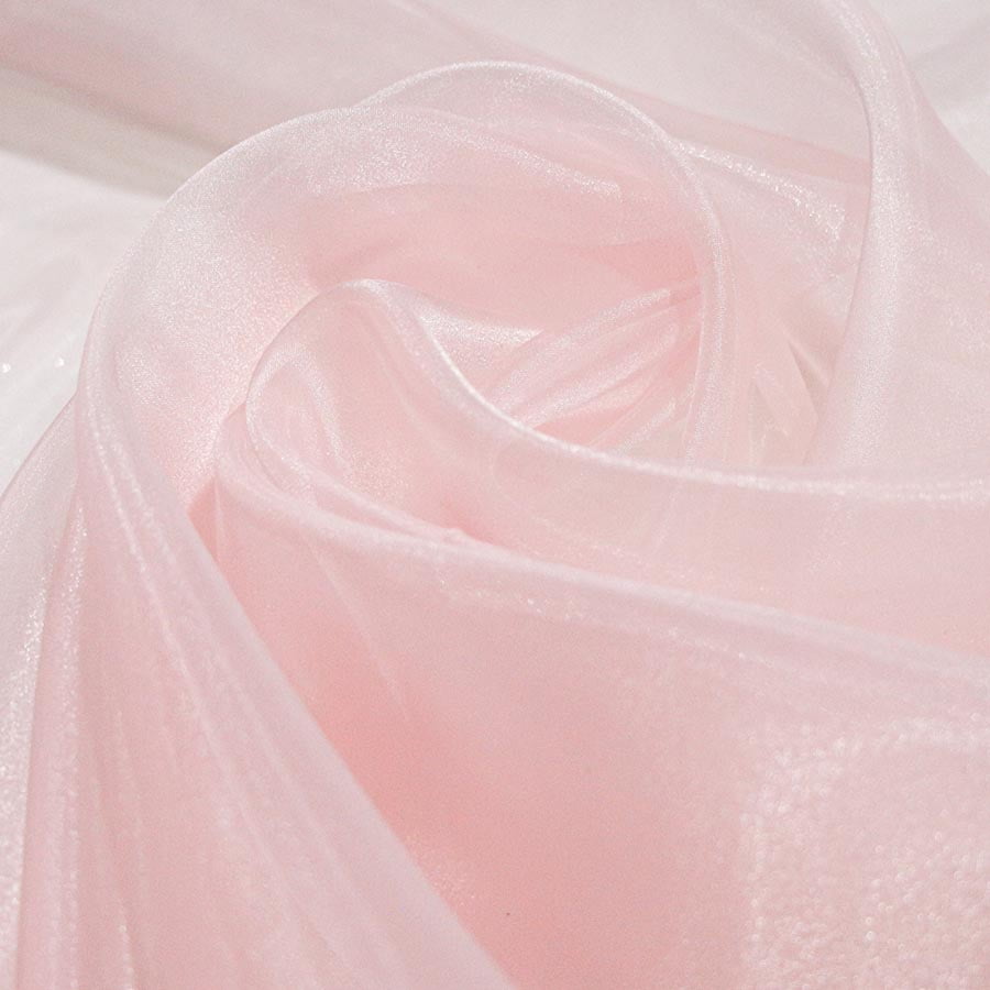 Tecido Organza Cristal Rosa Bebê - Empório dos Tecidos 