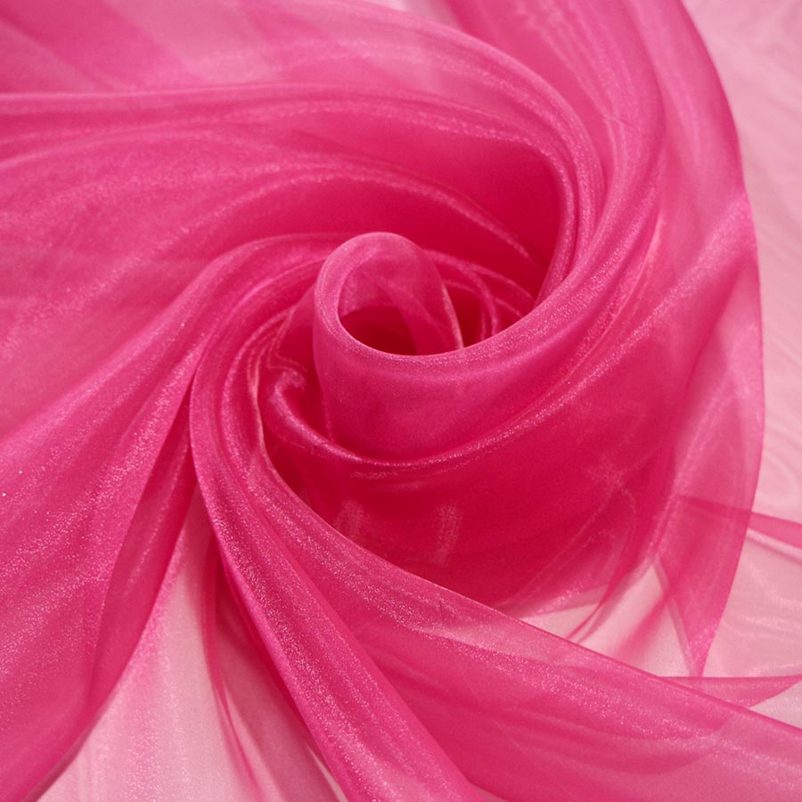 Tecido Organza Rosa Pink - Empório dos Tecidos 