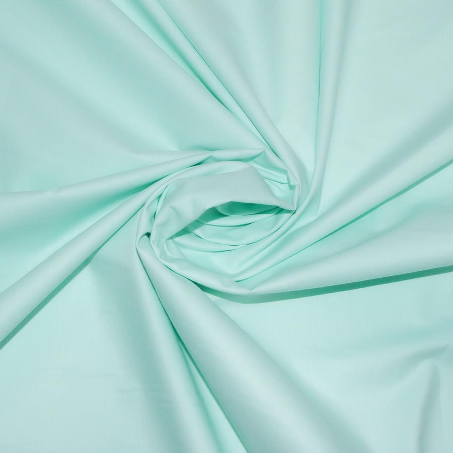 Tecido Percal Liso Verde Água 180 Fios - Empório dos Tecidos 