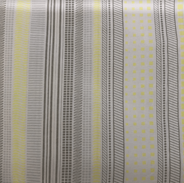Tecido Percal Listrado com Amarelo 180 Fios - Empório dos Tecidos 