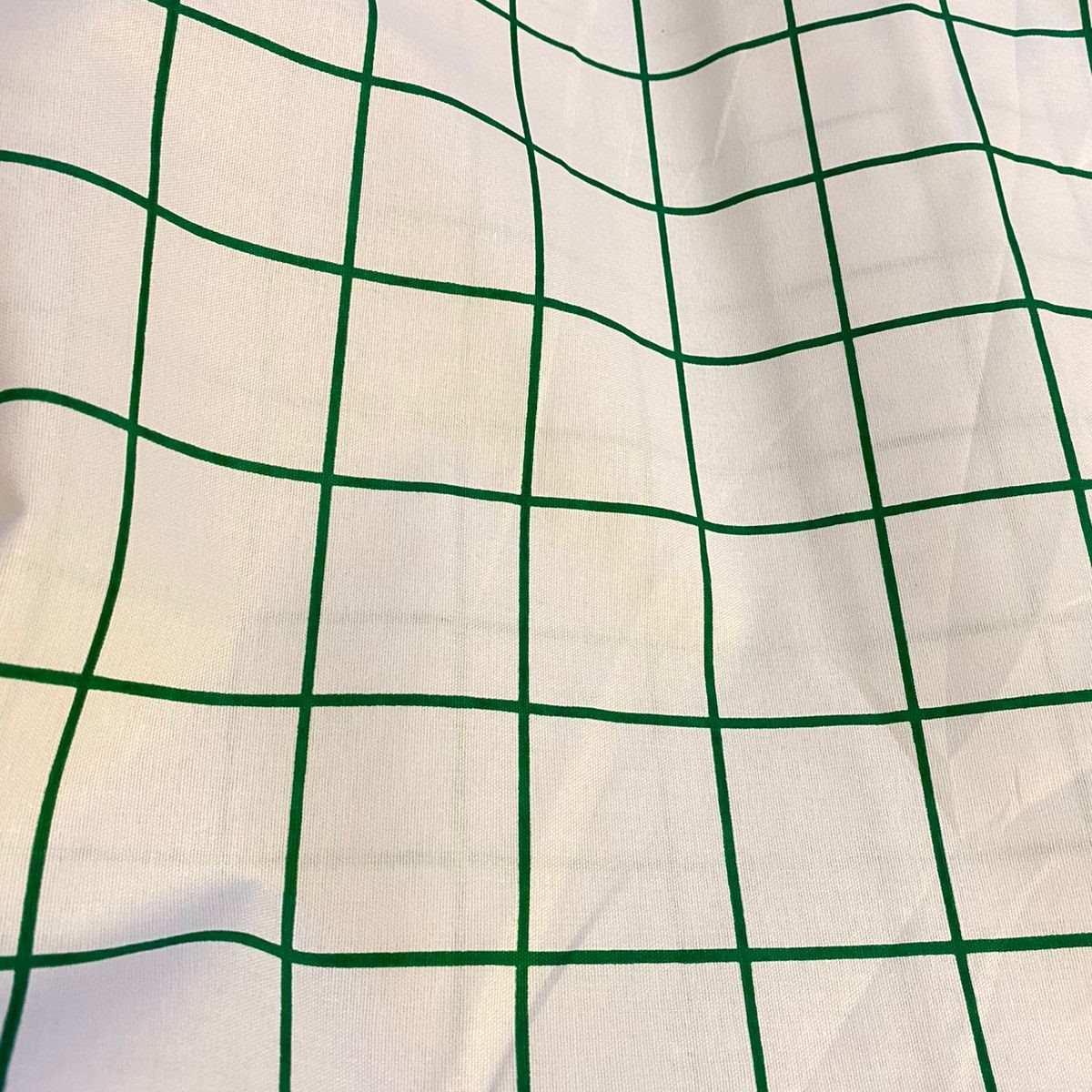 Tecido Percal Estampado Quadriculado Verde - Empório dos Tecidos 