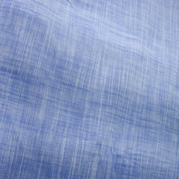 Tecido Cambraia Biarritz Algodão Orgânico Azul Médio  - Empório dos Tecidos 