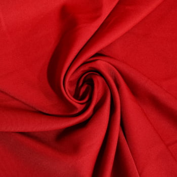 Tecido Gabardine Vermelho Puro com 50 metros - Empório dos Tecidos 