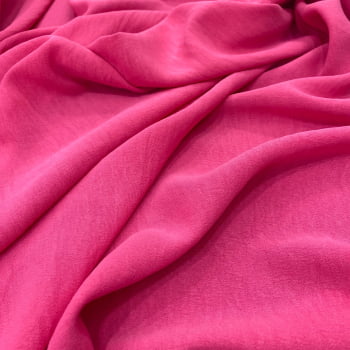 Tecido Crepe Duna Rosa Pink com 50 metros