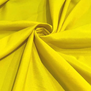 Tecido Tactel Liso Amarelo com 50 metros