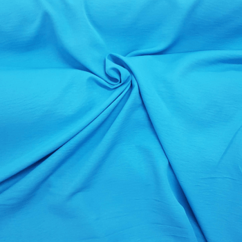 Tecido Crepe Duna Azul Céu com 50 metros