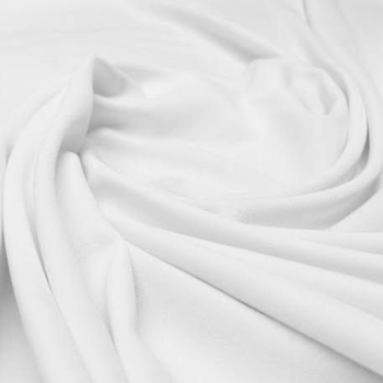 Tecido Crepe Mousson Off-White com 50 metros
