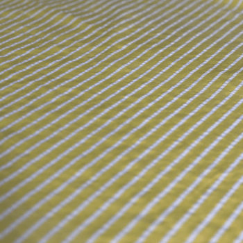 Tecido Anarruga Listras Amarelo  - Empório dos Tecidos 