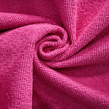Tecido Atoalhado Felpudo Rosa Choque - Empório dos Tecidos 