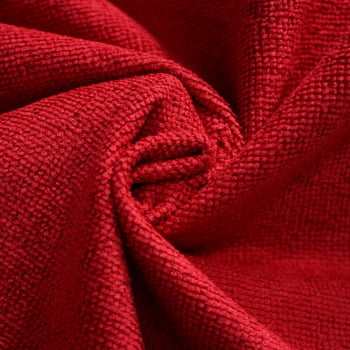 Tecido Atoalhado Felpudo Tinto Vermelho - Empório dos Tecidos 