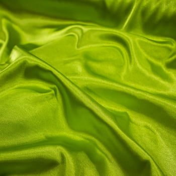 Tecido Cetim Charmousse Verde Limão - Empório dos Tecidos 