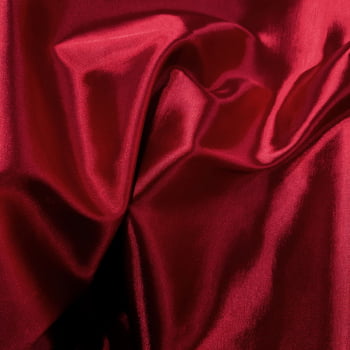 Tecido Cetim com Elastano Vermelho Puro  - Empório dos Tecidos 