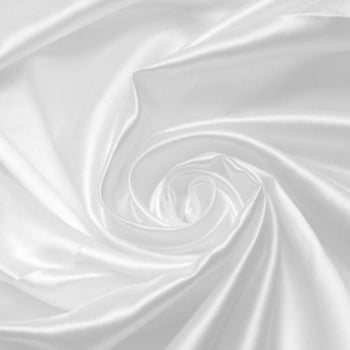 Tecido Cetim com Elastano Branco com 50 metros - Empório dos Tecidos 