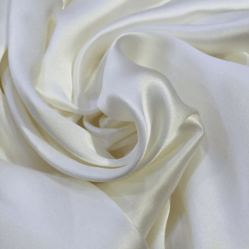 Tecido Cetim com Elastano Off-White - Empório dos Tecidos 