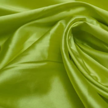 Tecido Cetim com Elastano Verde Lima - Empório dos Tecidos 