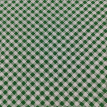 Tecido Chitão Quadriculado Verde - Empório dos Tecidos 