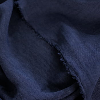 Tecido Crepe Duna Azul Marinho  - Empório dos Tecidos 