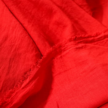 Tecido Crepe Duna Vermelho - Empório dos Tecidos 