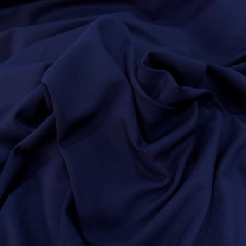 Tecido Crepe Salina Liso Azul Noite - Empório dos Tecidos 