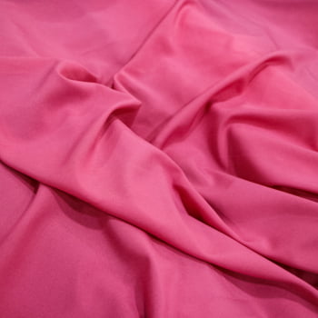 Tecido Crepe Salina Liso Rosa Chiclete - Empório dos Tecidos 