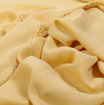 Tecido Crepe Duna Amarelo - Empório dos Tecidos 