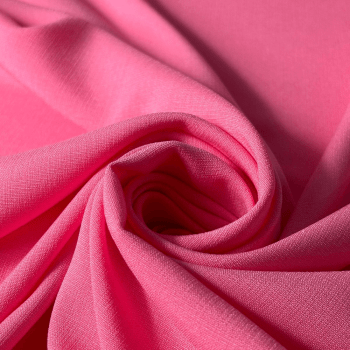 Tecido Crepe Unique Rosa Chiclete