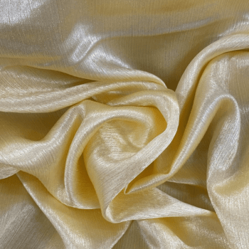 Tecido Crepe Acetinado Amarelo Claro - Empório dos Tecidos 